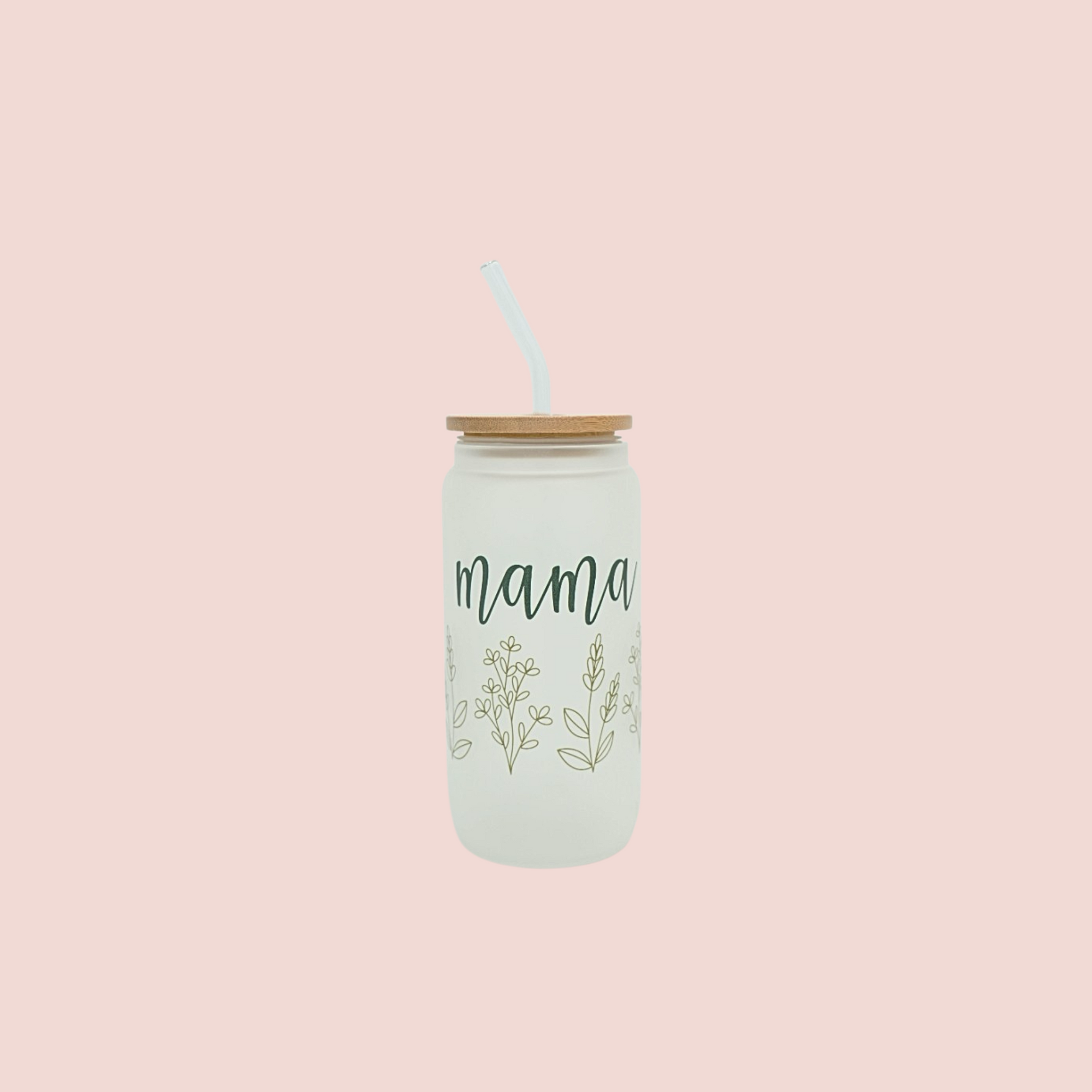Mama's Frosted Green Cup